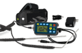 A digital device with two wires and a camera.